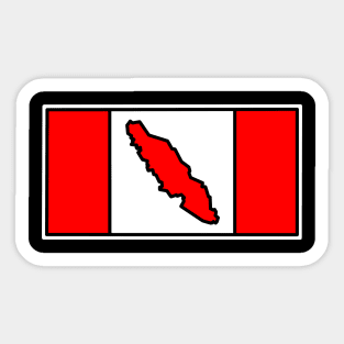 Vancouver Island - Canada Flag - Canadian Eh - Vancouver Island Sticker